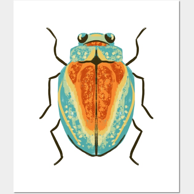 Colorful Bug Wall Art by Salty Siren Studios